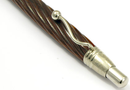 Stylo bille Indigo Metalcap COCOBOLO TWISTED IN75BT de Jean Pierre L�pine - photo.