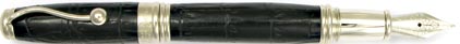 Stylo plume Indigo Cuir noir de Jean Pierre L�pine, cliquez pour plus de d�tails sur ce stylo...