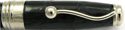 Stylo plume Indigo Cuir noir de Jean Pierre L�pine - photo.