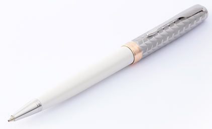 Stylo bille Sonnet Metal and Pearl attributs palladi�s de Parker - photo.