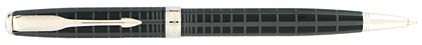 Stylo bille Sonnet laqu� gris intense attributs chrom�s de Parker, cliquez pour plus de d�tails sur ce stylo...