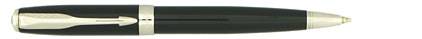 Stylo bille Sonnet Mini laqu� noir intense attributs chrom�s de Parker