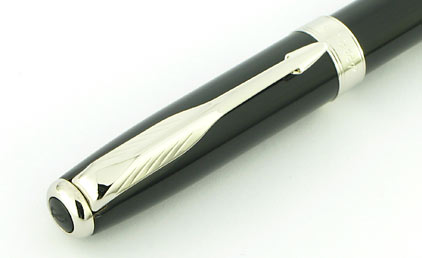Stylo bille Sonnet Mini laqu� noir intense attributs chrom�s de Parker - photo 4