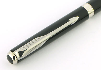 Stylo bille Sonnet Slim laqu� noir intense attributs chrom�s de Parker - photo 4
