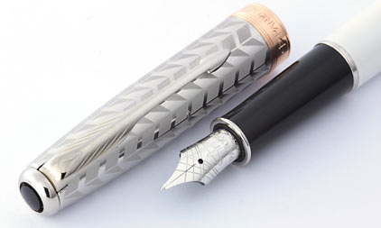 Stylo plume Sonnet Metal and Pearl attributs palladi�s de Parker - photo 3