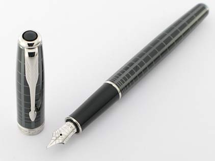 Stylo plume Sonnet laqu� gris intense attributs chrom�s de Parker - photo 3