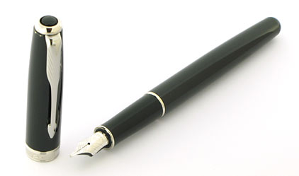 Stylo plume Sonnet laqu� noir intense attributs chrom�s de Parker - photo 2