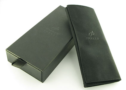 Portemine Sonnet Slim laqu� noir intense attributs chrom�s de Parker - photo 5