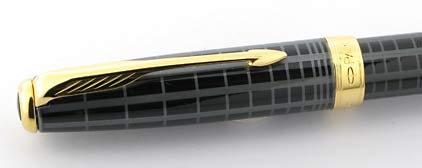 Roller Sonnet laqu� gris intense attributs plaqu�s or de Parker - photo 5