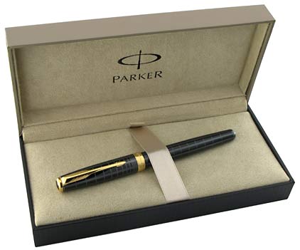 Roller Sonnet laqu� gris intense attributs plaqu�s or de Parker - photo 7