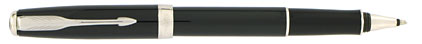 Roller Sonnet laqu� noir intense attributs chrom�s de Parker