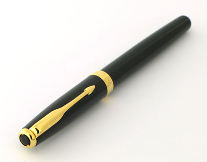 Roller Sonnet laqu� noir intense attributs plaqu�s or de Parker - photo 3