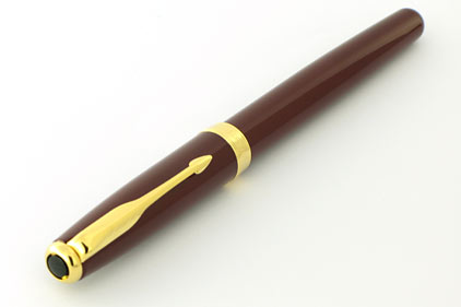 Roller Sonnet laqu� rouge intense attributs plaqu�s or de Parker - photo 5