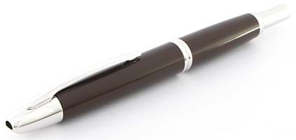 Stylo plume Chocolat de la gamme Capless Rhodium de Pilot - photo.