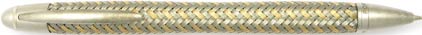 Le stylo bille P�3110 Acier tress� et plaqu� Or de Porsche Design, cliquez pour plus de d�tails sur ce stylo...