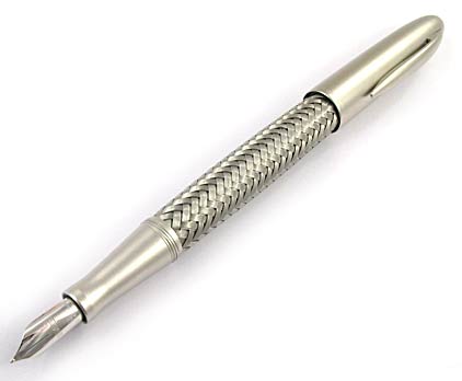 Stylo plume P�3110 Acier tress� de Porsche Design - photo.