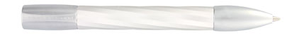 Stylo bille de poche P�3140 acier bross� torsad� de Porsche Design, cliquez pour plus de d�tails sur ce stylo...