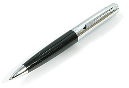 Parure Gift 300 noire et chrome bille/portemine de Sheaffer - photo.