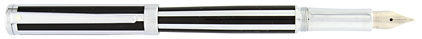 Stylo plume ray� noir chrom� Intensity de Sheaffer, cliquez pour plus de d�tails sur ce stylo...
