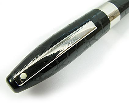 Stylo bille Legacy laqu� noir fa�on cuir de Sheaffer - photo 4