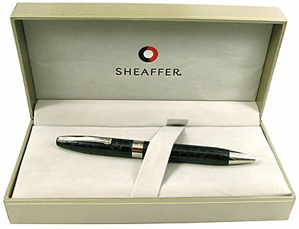 Stylo bille Legacy laqu� noir fa�on cuir de Sheaffer - photo 5
