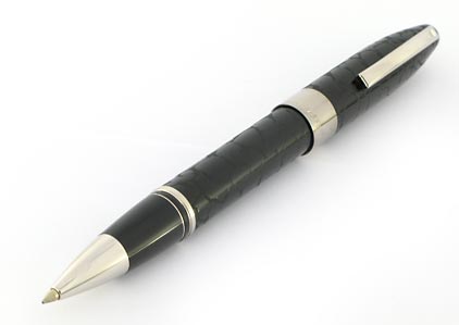 Roller Legacy laqu� noir fa�on cuir de Sheaffer - photo.