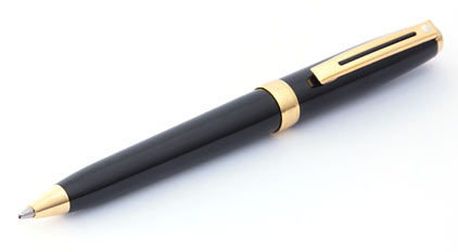 Stylo bille Prelude Mini Black Laque attributs dor�s de Sheaffer - photo.