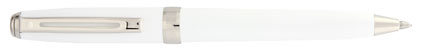 Stylo bille Prelude Mini Gloss White attributs nickel�s de Sheaffer