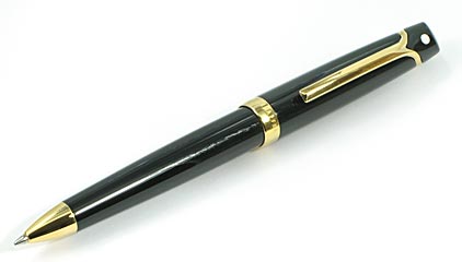 Stylo bille Valor�TM Noir attributs plaqu�s or de Scheaffer� - photo.