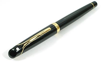 Stylo plume Valor�TM Noir attributs plaqu�s or de Scheaffer� - photo.