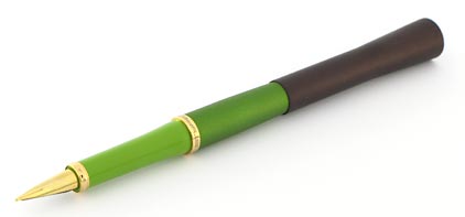 Stylo plume Noa Prune et vert de Stypen - photo.