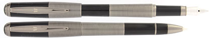 Parure stylo plume/stylo bille noir gun Skipper de Vuarnet