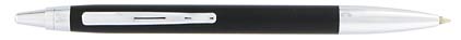 Stylo bille Sloop noir attributs chrom�s de Vuarnet