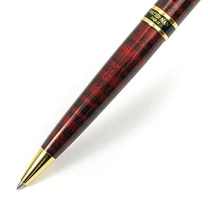 Stylo bille Expert Dune rouge attributs dor�s de Waterman - photo.