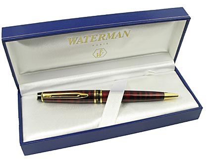 Stylo bille Expert Dune rouge attributs dor�s de Waterman - photo 4