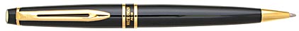 Stylo bille Expert Noir de Mars attributs dor�s de Waterman