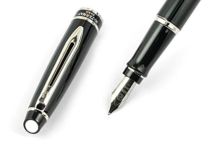 Stylo plume Expert laqu� noir attributs chrom�s de Waterman - photo 2