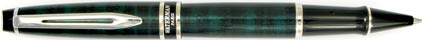 Roller Expert Dune vert attributs chrom�s de Waterman, cliquez pour plus de d�tails sur ce stylo...