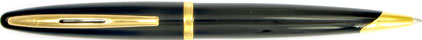Stylo bille Car�ne Mer noire attributs plaqu�s or de Waterman, cliquez pour plus de d�tails sur ce stylo...