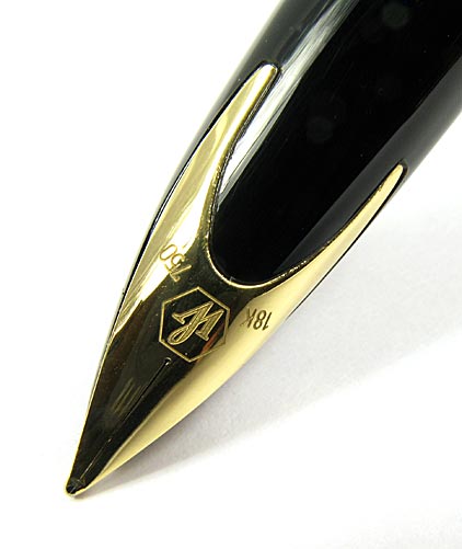Stylo plume Car�ne Noir laqu� attributs plaqu�s or de Waterman - photo 2