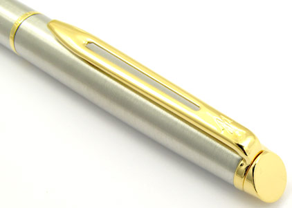 Stylo bille H�misph�re acier satin� attributs dor�s de Waterman - photo 2