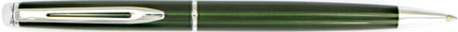Stylo bille H�misph�re Vert m�tallis� attributs chrom�s de Waterman, cliquez pour plus de d�tails sur ce stylo...