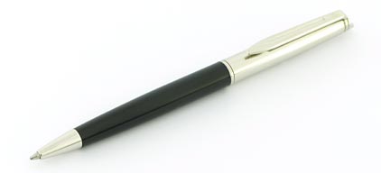 Stylo bille H�misph�re Moonlight Satin laque noire Waterman - photo.
