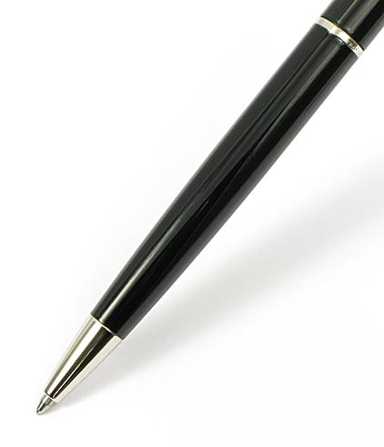 Stylo bille H�misph�re laqu� noir attributs chrom�s de Waterman - photo.