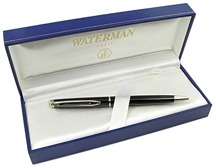Stylo bille H�misph�re laqu� noir attributs chrom�s de Waterman - photo 4