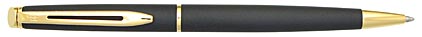 Stylo bille H�misph�re noir mat attributs dor�s de Waterman, cliquez pour plus de d�tails sur ce stylo...
