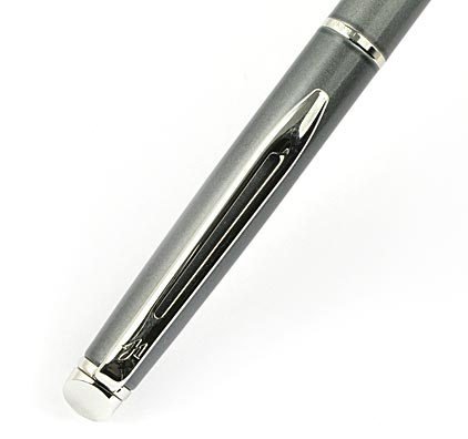 Stylo bille H�misph�re satin� gris attributs chrom�s de Waterman - photo 3