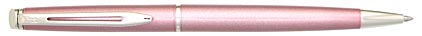 Stylo bille H�misph�re satin� rose attributs chrom�s de Waterman, cliquez pour plus de d�tails sur ce stylo...