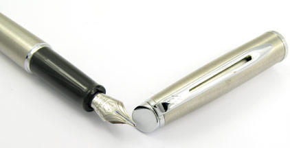 Stylo plume H�misph�re acier satin� attributs chrom�s de Waterman - photo 4