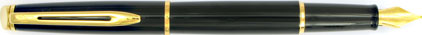 Stylo plume H�misph�re Noir de mars attributs dor�s de Waterman, cliquez pour plus de d�tails sur ce stylo...